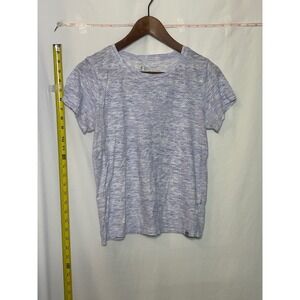 Marc New York Marled Heathered Purple Short Sleeve T-Shirt Top Women's Medium